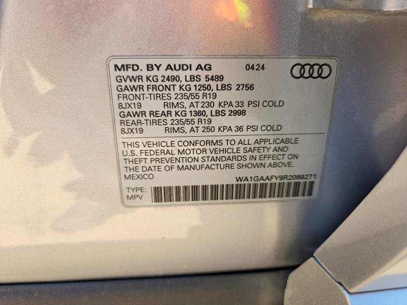 Продаж на аукціоні авто 2024 Audi Q5, vin: WA1GAAFY9R2089271, номер лоту: 66626656