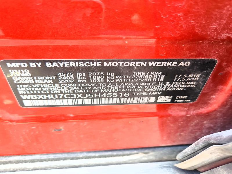 Продаж на аукціоні авто 2018 Bmw X1, vin: WBXHU7C3XJ5H45516, номер лоту: 62803026
