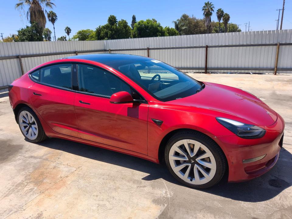 Aukcja sprzedaży 2022 Tesla Model 3, vin: 5YJ3E1EB2NF305054, numer aukcji: 64681356