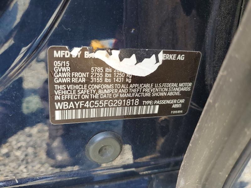 64971016 :رقم المزاد ، WBAYF4C55FG291818 vin ، 2015 Bmw 740 مزاد بيع