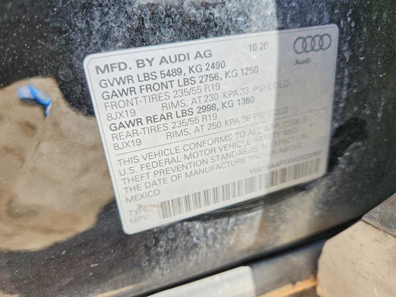 Продажа на аукционе авто 2021 Audi Q5, vin: WA1BAAFYXM2023069, номер лота: 63435656