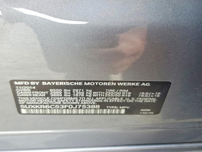 Aukcja sprzedaży 2015 Bmw X5, vin: 5UXKR6C53F0J75388, numer aukcji: 65185776