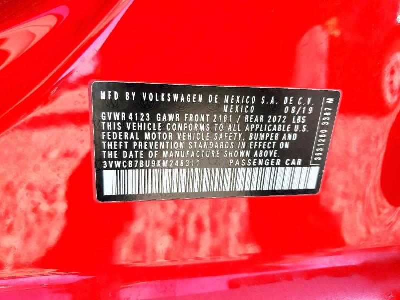 Продажа на аукционе авто 2019 Volkswagen Jetta, vin: 3VWCB7BU9KM248311, номер лота: 64836276