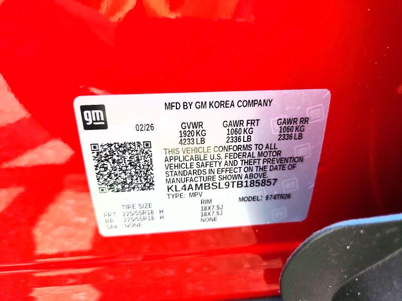 65083276 :رقم المزاد ، KL4AMBSL9TB185857 vin ، 2026 Buick Encore Gx مزاد بيع