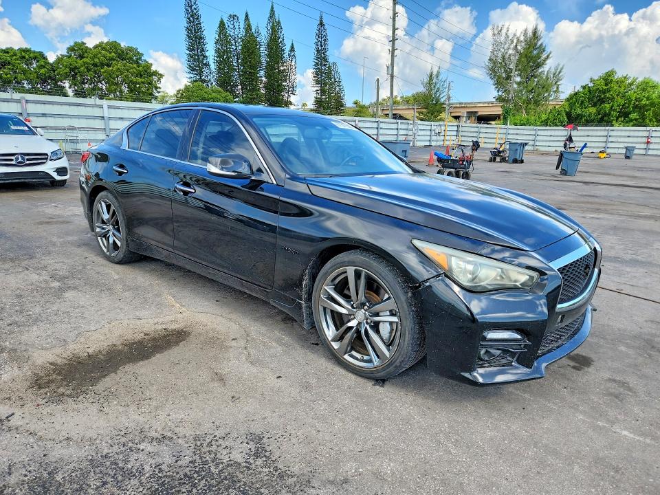 2015 Infiniti Q50 Hybrid მანქანა იყიდება აუქციონზე, vin: JN1AV7AP4FM790708, აუქციონის ნომერი: 67247506