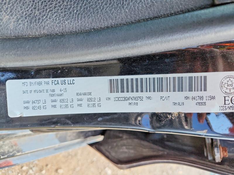 Aukcja sprzedaży 2015 Chrysler 200, vin: 1C3CCCBGXFN703752, numer aukcji: 64200486