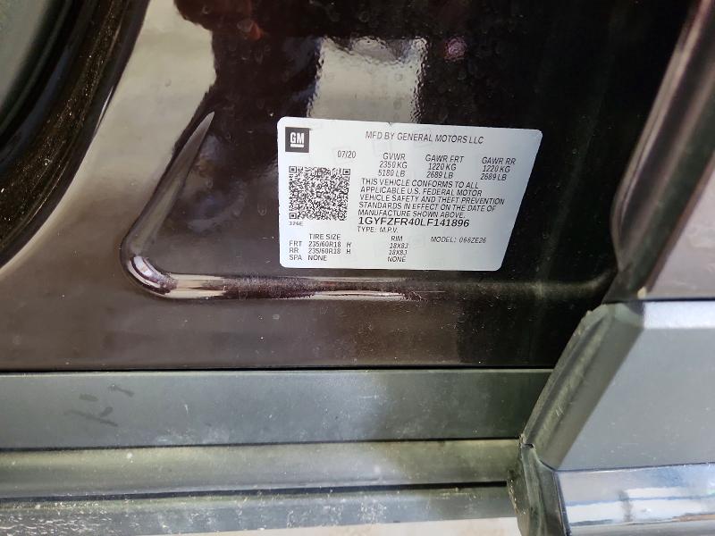 64699756 :رقم المزاد ، 1GYFZFR40LF141896 vin ، 2020 Cadillac Xt4 مزاد بيع