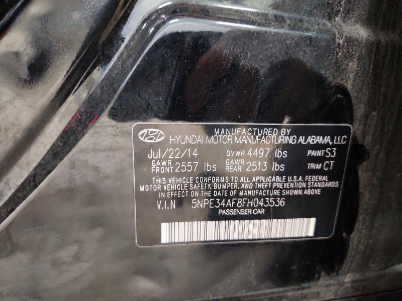 Продаж на аукціоні авто 2015 Hyundai Sonata, vin: 5NPE34AF8FH043536, номер лоту: 64857666