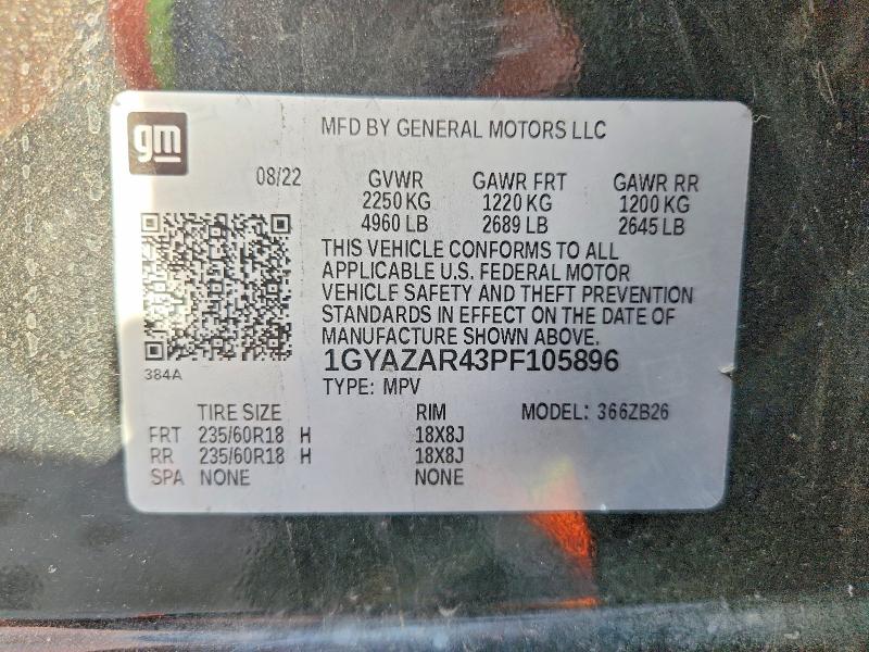 Продаж на аукціоні авто 2023 Cadillac Xt4, vin: 1GYAZAR43PF105896, номер лоту: 66108506