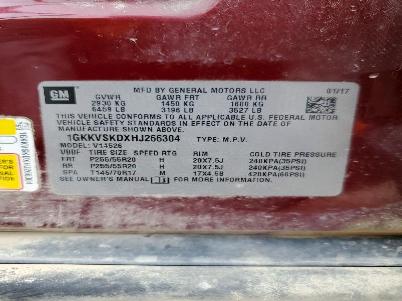 2017 Gmc Acadia Limited მანქანა იყიდება აუქციონზე, vin: 1GKKVSKDXHJ266304, აუქციონის ნომერი: 63404666