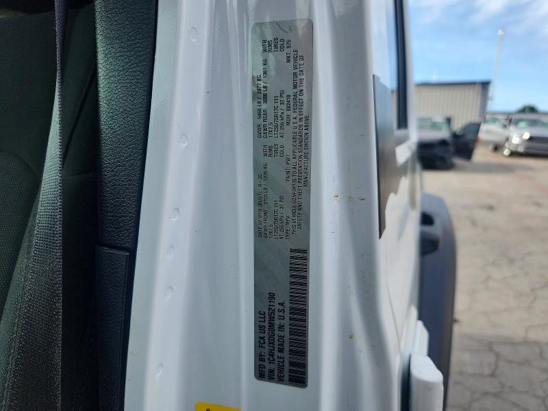65515806 :رقم المزاد ، 1C4HJXDG0MW521190 vin ، 2021 Jeep Wrangler Unlimited مزاد بيع