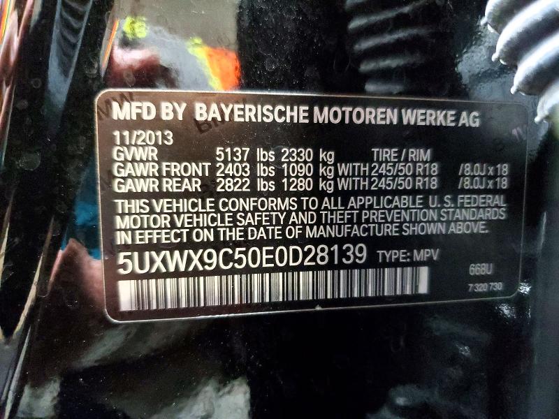 Продажа на аукционе авто 2014 Bmw X3, vin: 5UXWX9C50E0D28139, номер лота: 66282516