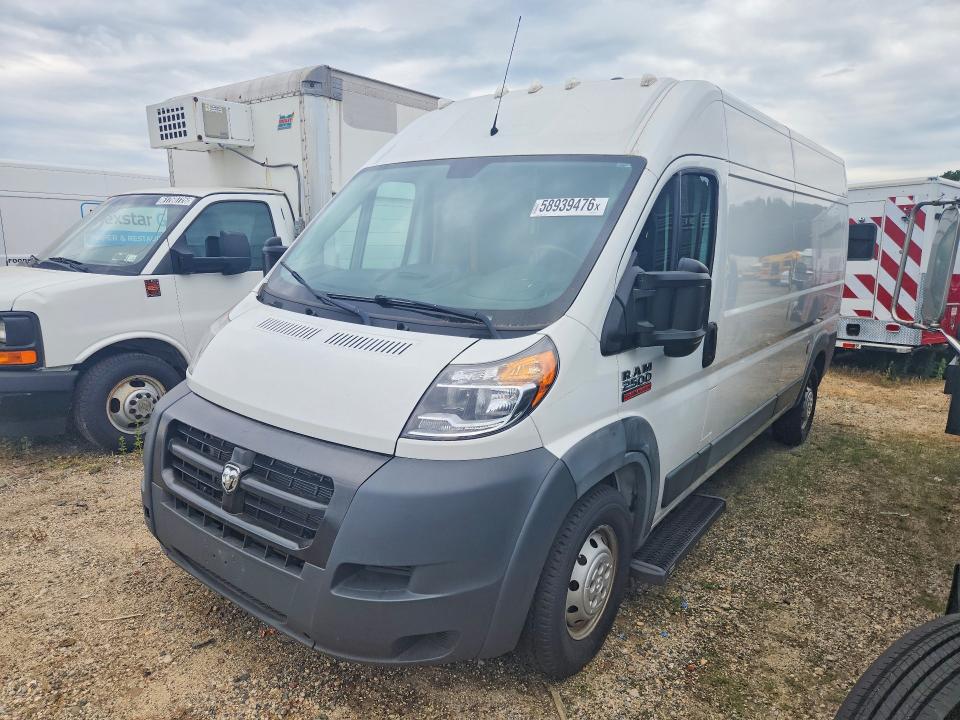 58939476 :رقم المزاد ، 3C6TRVDG7GE128073 vin ، 2016 Ram Promaster 2500 مزاد بيع