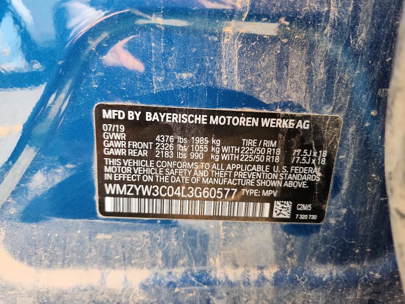 2020 Mini Cooper მანქანა იყიდება აუქციონზე, vin: WMZYW3C04L3G60577, აუქციონის ნომერი: 65539536