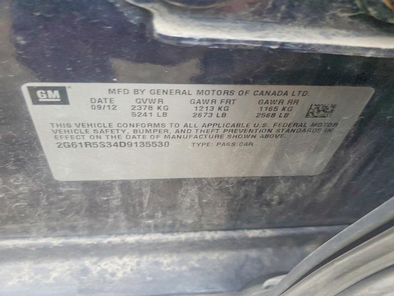 Aukcja sprzedaży 2013 Cadillac Xts, vin: 2G61R5S34D9135530, numer aukcji: 65579546