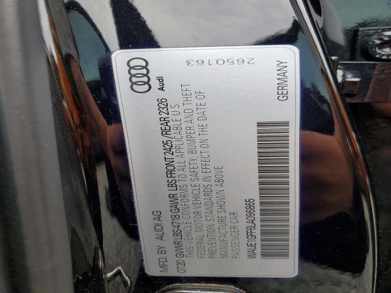 Продаж на аукціоні авто 2020 Audi S3, vin: WAUE1GFF6LA096865, номер лоту: 66565716