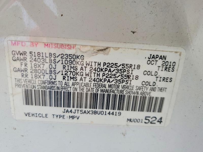 Продажа на аукционе авто 2011 Mitsubishi Outlander, vin: JA4JT5AX3BU014419, номер лота: 63928166
