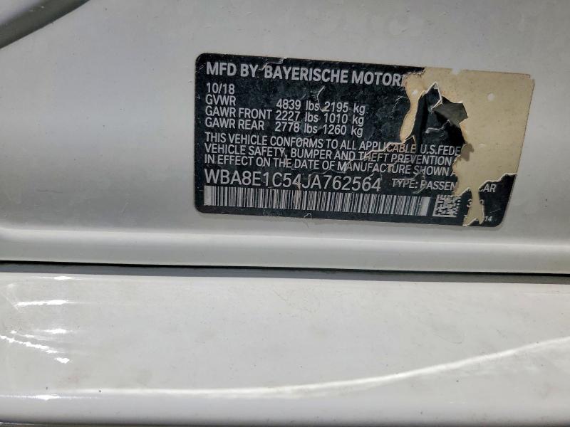 66443346 :رقم المزاد ، WBA8E1C54JA762564 vin ، 2018 Bmw 330e مزاد بيع