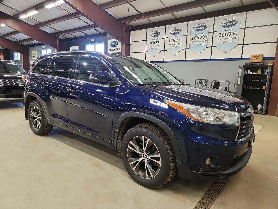 2016 Toyota Highlander მანქანა იყიდება აუქციონზე, vin: 5TDJKRFH1GS231111, აუქციონის ნომერი: 65155116