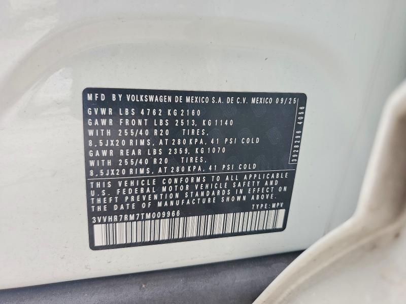 Aukcja sprzedaży 2026 Volkswagen Tiguan, vin: 3VVHR7RM7TM009966, numer aukcji: 61449266