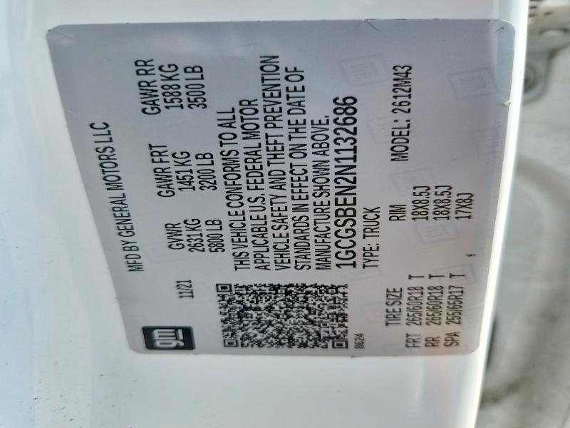 Продажа на аукционе авто 2022 Chevrolet Colorado, vin: 1GCGSBEN2N1132686, номер лота: 65922046