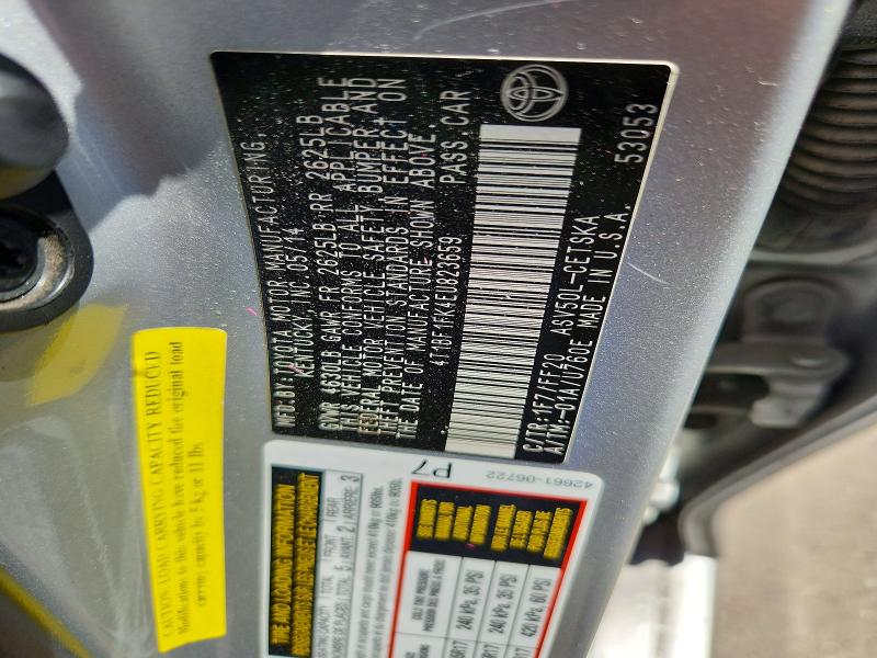 2014 Toyota Camry მანქანა იყიდება აუქციონზე, vin: 4T1BF1FK4EU823659, აუქციონის ნომერი: 66790046