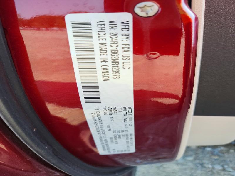 66742516 :رقم المزاد ، 2C4RC1BG2NR123973 vin ، 2022 Chrysler Pacifica مزاد بيع