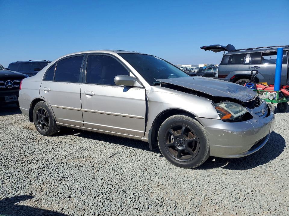 65491576 :رقم المزاد ، 1HGES26742L043758 vin ، 2002 Honda Civic مزاد بيع
