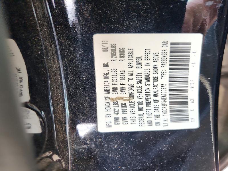 Продаж на аукціоні авто 2014 Honda Accord, vin: 1HGCR2F54EA000572, номер лоту: 64267106