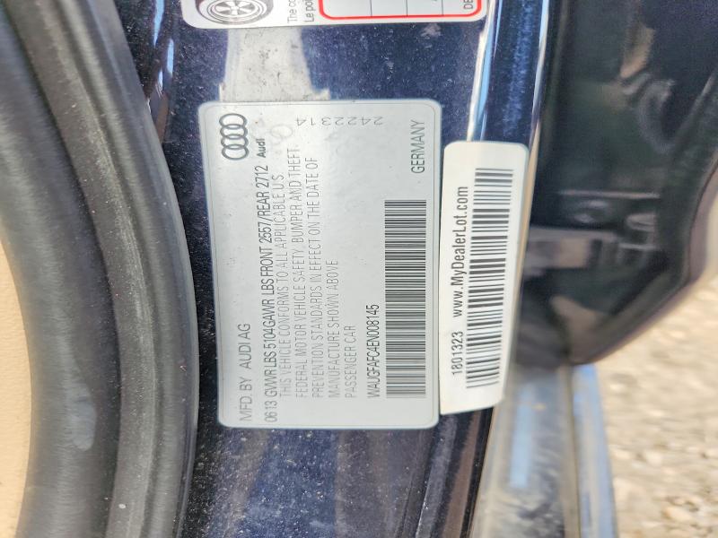 Aukcja sprzedaży 2014 Audi A6, vin: WAUGFAFC4EN008145, numer aukcji: 65539096