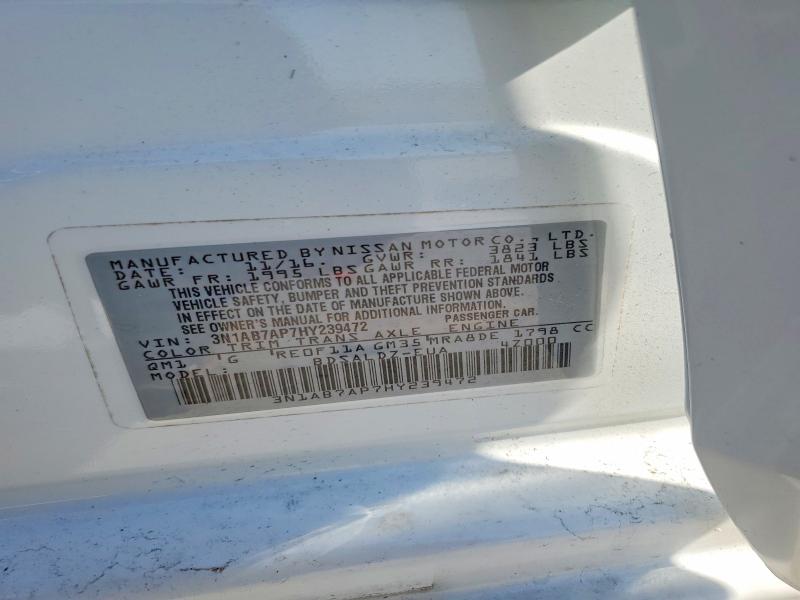 Продаж на аукціоні авто 2017 Nissan Sentra, vin: 3N1AB7AP7HY239472, номер лоту: 67119186