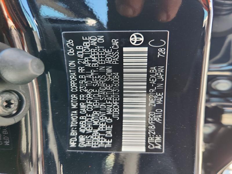 Aukcja sprzedaży 2026 Toyota Corolla Hybrid, vin: JTDBCMFE0T3160084, numer aukcji: 63818616