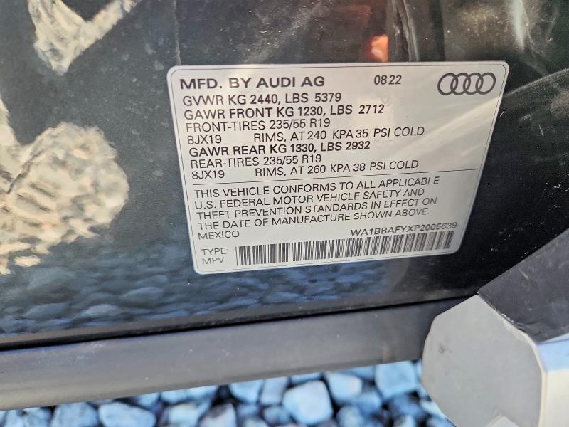 Aukcja sprzedaży 2023 Audi Q5, vin: WA1BBAFYXP2005639, numer aukcji: 66278706