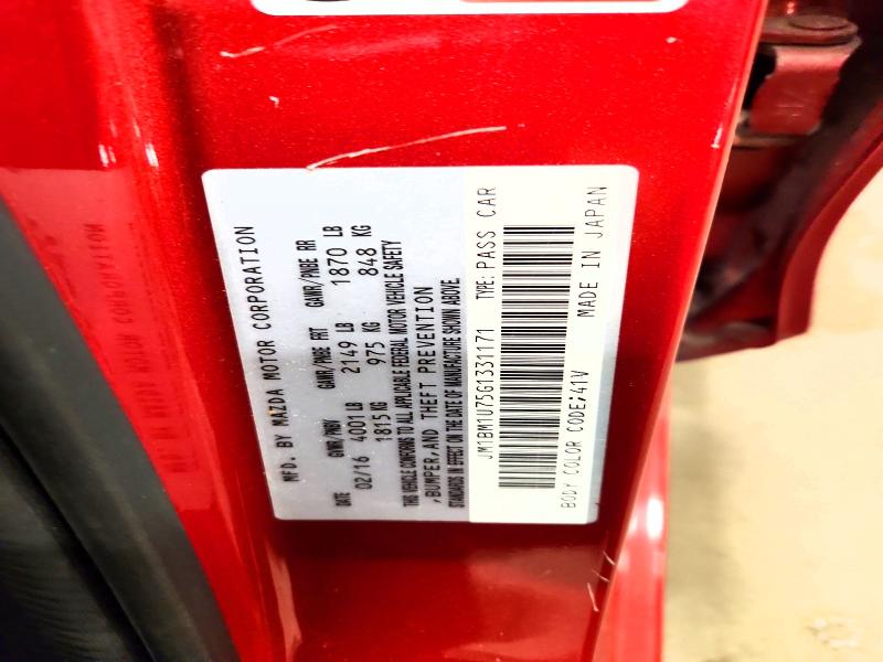 Продаж на аукціоні авто 2016 Mazda 3, vin: JM1BM1U75G1331171, номер лоту: 63947496