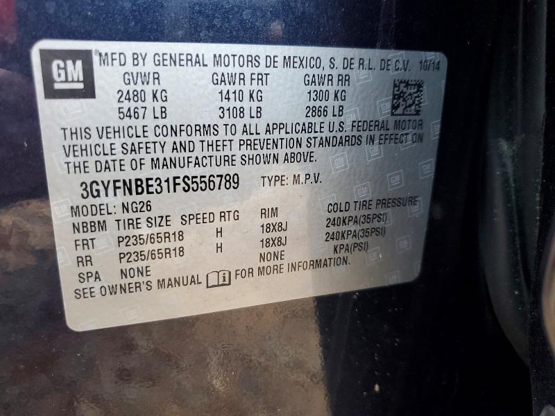 Продаж на аукціоні авто 2015 Cadillac Srx, vin: 3GYFNBE31FS556789, номер лоту: 66305646