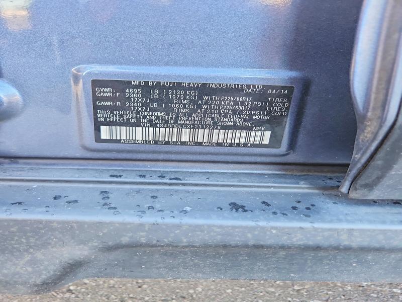 Продажа на аукционе авто 2014 Subaru Outback, vin: 4S4BRDLCXE2312278, номер лота: 67069466