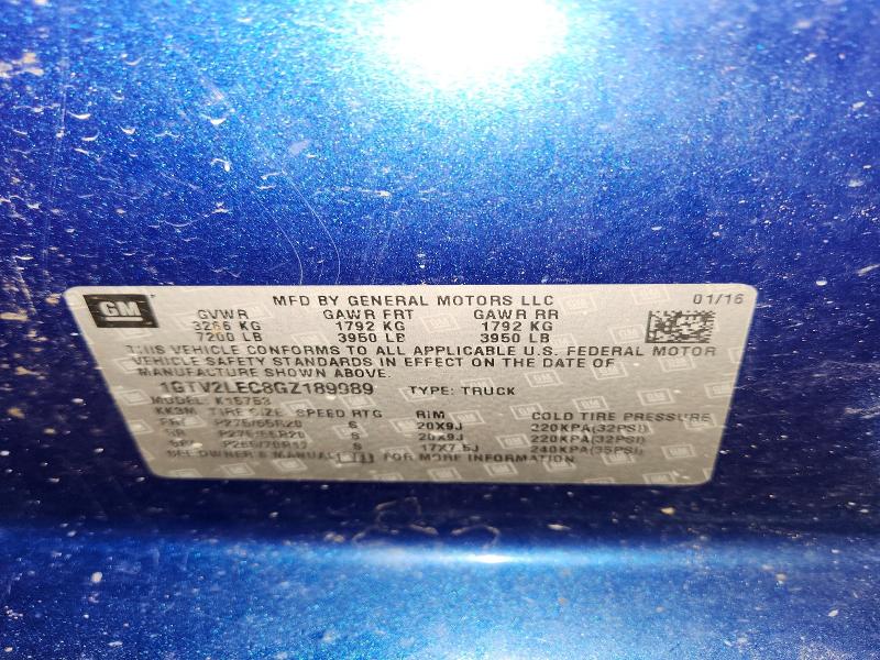 Продаж на аукціоні авто 2016 Gmc Sierra, vin: 1GTV2LEC8GZ189989, номер лоту: 63510396