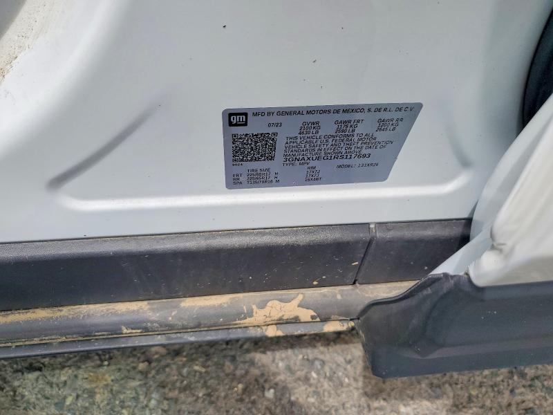 Продаж на аукціоні авто 2024 Chevrolet Equinox, vin: 3GNAXUEG1RS117693, номер лоту: 64028996