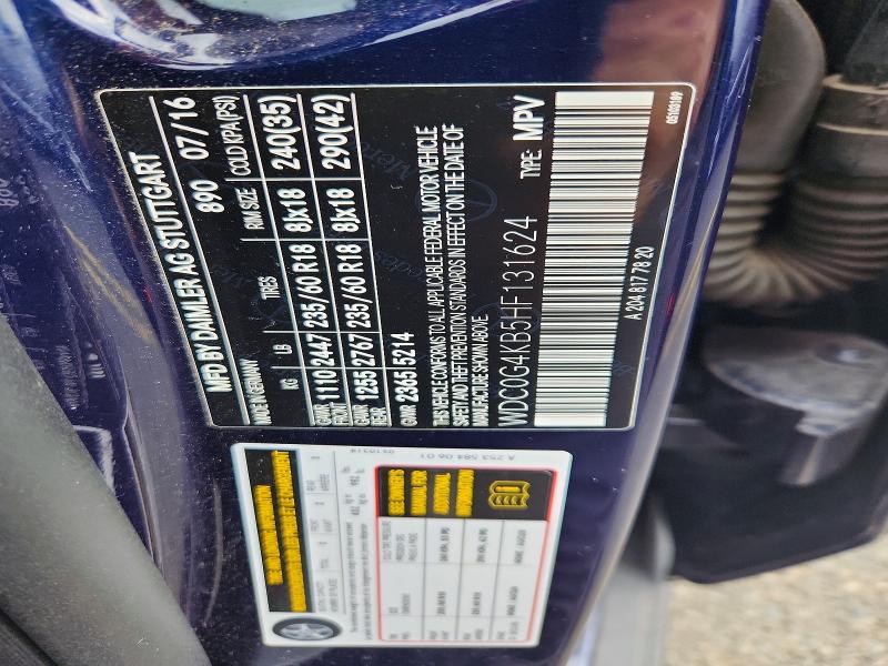 Aukcja sprzedaży 2017 Mercedes-benz Glc, vin: WDC0G4KB5HF131624, numer aukcji: 63672946
