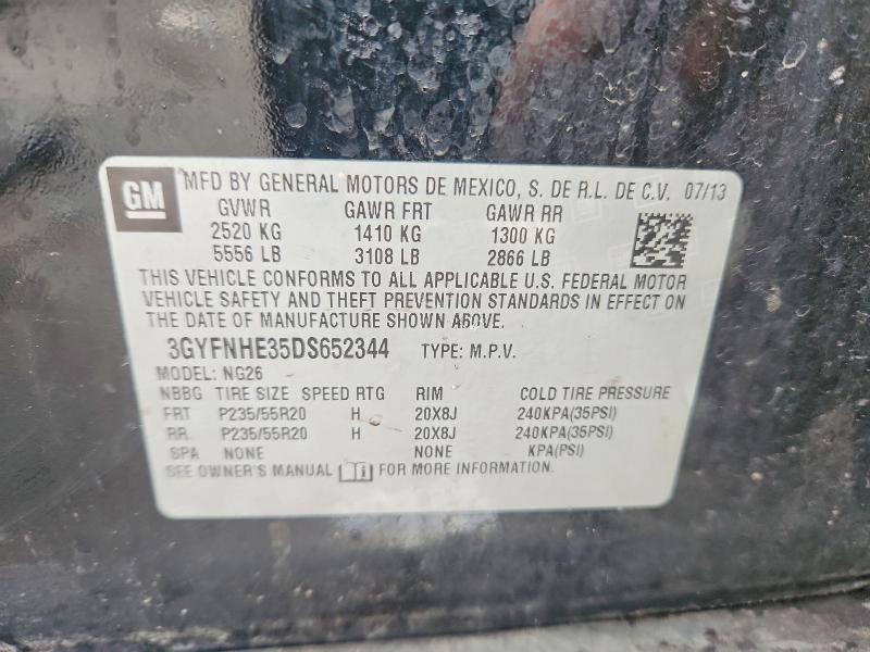 Продаж на аукціоні авто 2013 Cadillac Srx, vin: 3GYFNHE35DS652344, номер лоту: 64573006