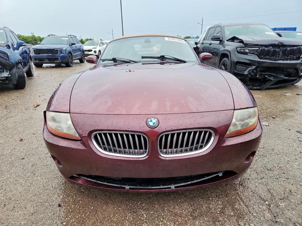 2003 Bmw Z4 მანქანა იყიდება აუქციონზე, vin: 4USBT53433LU04239, აუქციონის ნომერი: 61451486