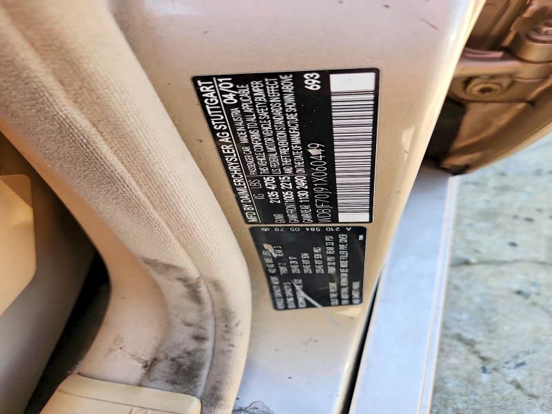 Продажа на аукционе авто 2001 Mercedes-benz E, vin: WDBJF70J91X060449, номер лота: 66227636
