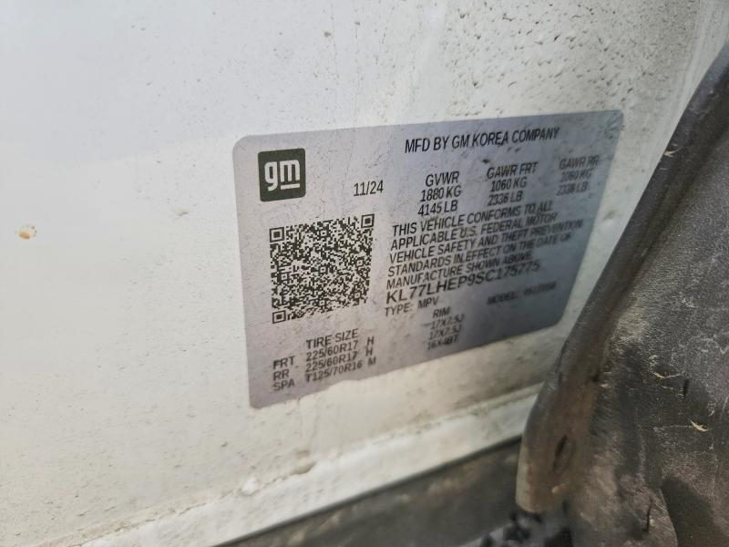 66020116 :رقم المزاد ، KL77LHEP9SC175775 vin ، 2025 Chevrolet Trax مزاد بيع