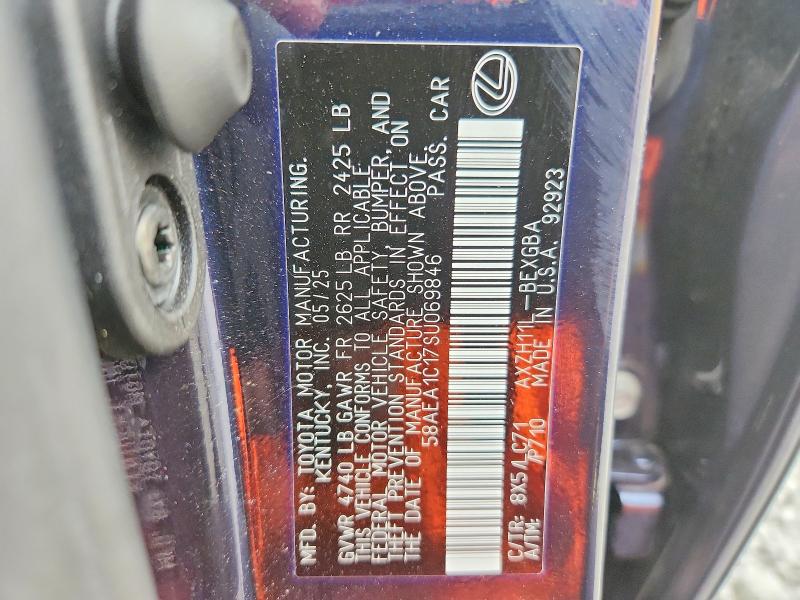 Aukcja sprzedaży 2025 Lexus Es 300h, vin: 58AEA1C17SU069846, numer aukcji: 64676776