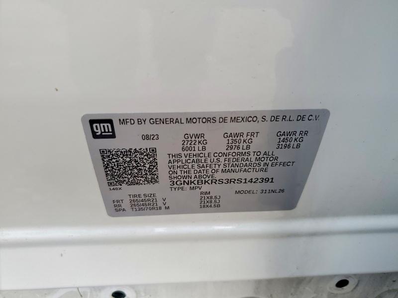Aukcja sprzedaży 2024 Chevrolet Blazer, vin: 3GNKBKRS3RS142391, numer aukcji: 66672486