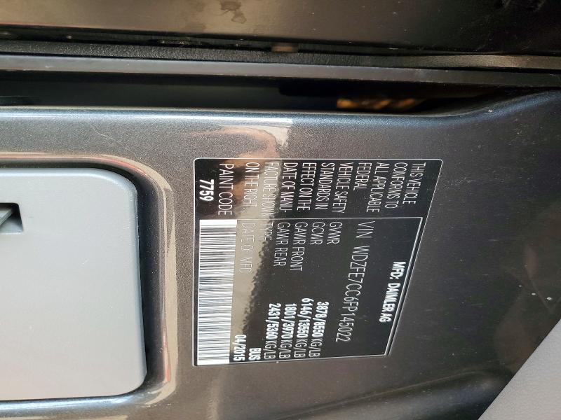 Aukcja sprzedaży 2015 Mercedes-benz Sprinter, vin: WDZFE7CC6FP145022, numer aukcji: 62466646