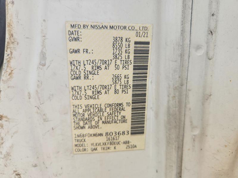 Продажа на аукционе авто 2021 Nissan Nv, vin: 1N6BF0KM6MN803683, номер лота: 70934256