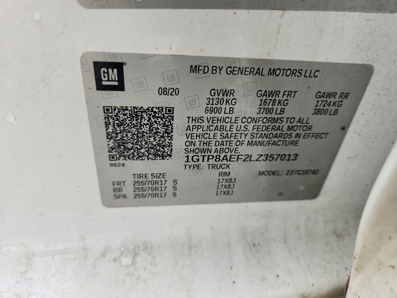 Продажа на аукционе авто 2020 Gmc Sierra, vin: 1GTP8AEF2LZ357013, номер лота: 64032076