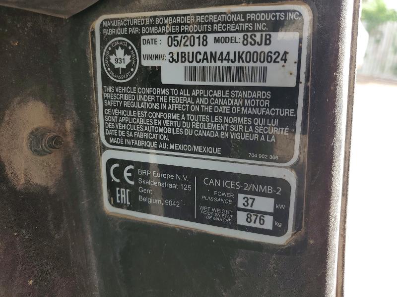 2018 Can-am Defender მანქანა იყიდება აუქციონზე, vin: 3JBUCAN44JK000624, აუქციონის ნომერი: 65665046