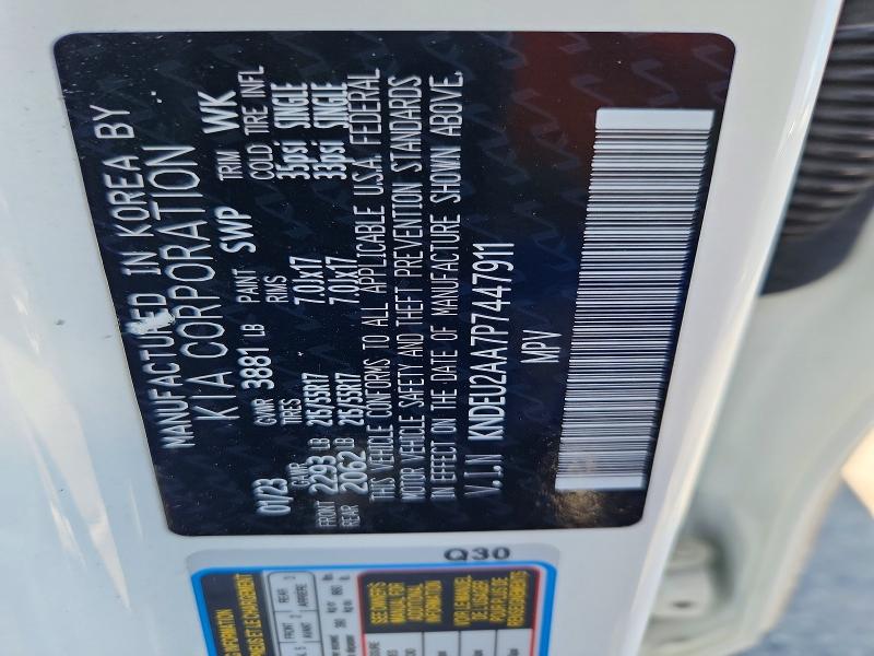 66381586 :رقم المزاد ، KNDEU2AA7P7447911 vin ، 2023 Kia Seltos مزاد بيع